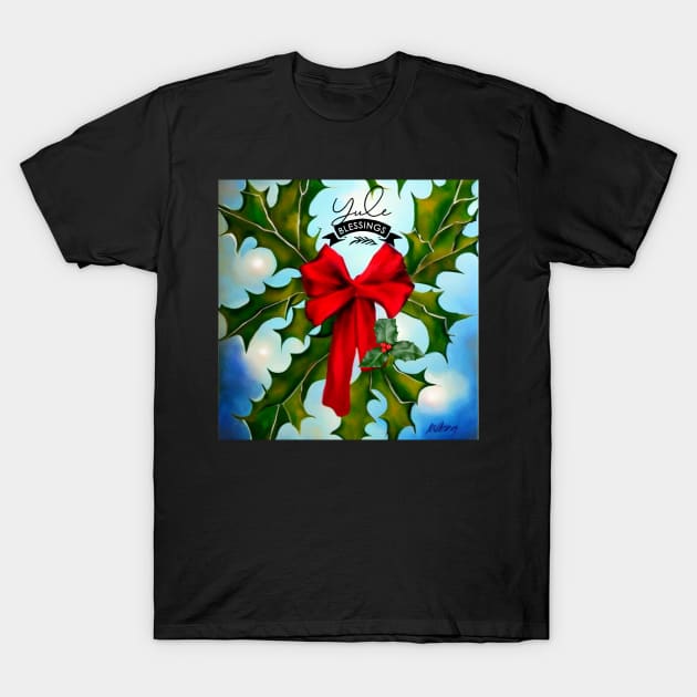 Yule Blessings T-Shirt by FineArtworld7